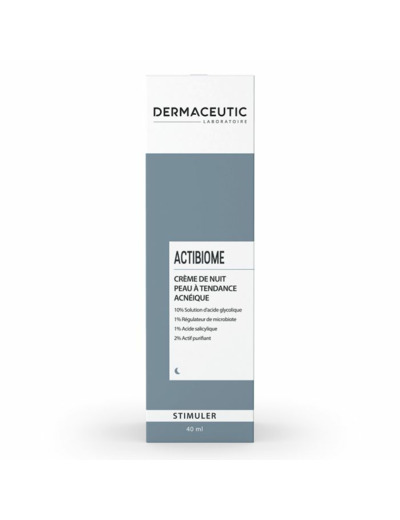 Crème de nuit peau à tendance acnéique 40ml Actibiome Stimuler Dermaceutic