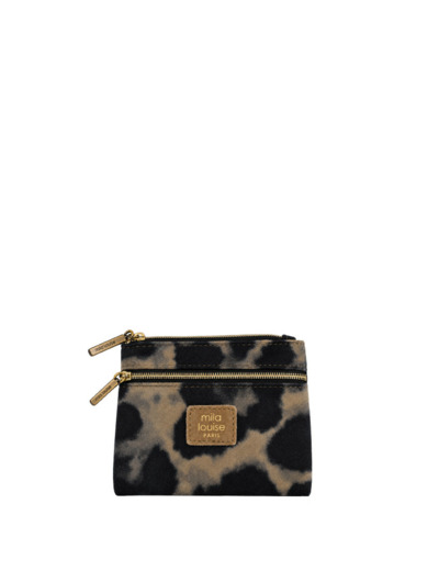 Mila Louise Mini LP3 Petit Porte-Monnaie Zippé Ocre Dark