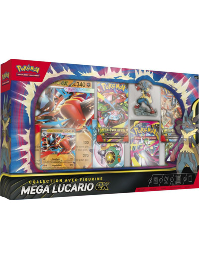 Pokémon : Coffret premium Figurine Pokémon Maga Lucario EX