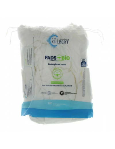 Pads Bio 180 Rectangles De Coton 8x10cm Gilbert