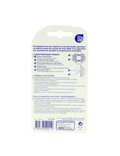 DODIE SUCET SILI JOUR 0-6M 2