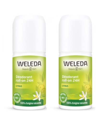 Citrus Roll On 24h 2x50ml Deodorant Weleda