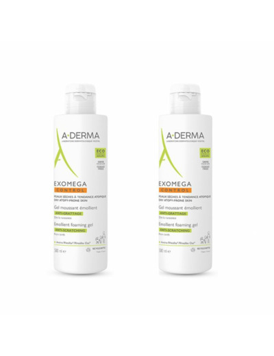 A-DERMA EXOMEGA C GEL MOUS EM 2XFL500ML