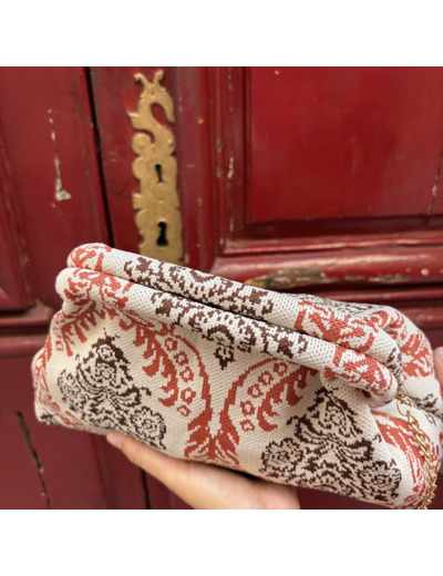 Sac pochette à motif