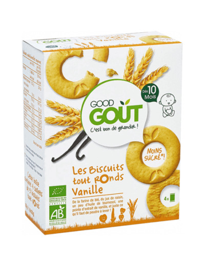 GOOD GOUT BISCUITS TOUT RONDS VANILLE 80G