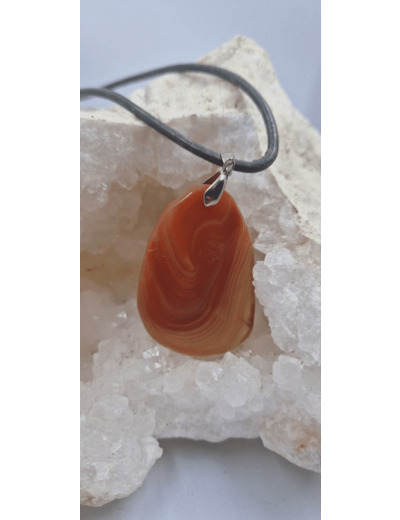 Pendentif tranche agate olpa2177