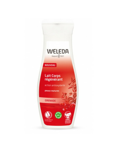 Lait corps régénérant action antioxydante 200ml Grenade Peaux matures Weleda