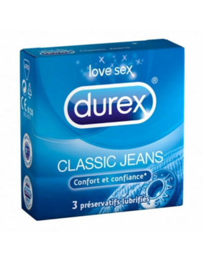 Durex Préservatifs Jeans Pochette de 3