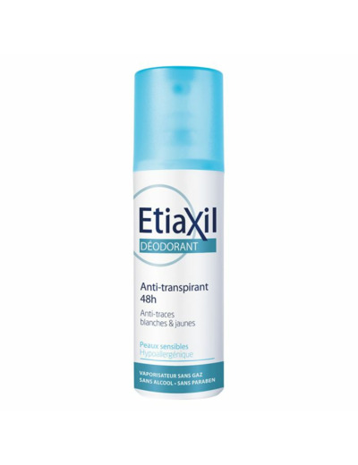 Antitranspirant 48h Aisselles Anti-traces Blanches Et Jaunes 100ml Déodorant Etiaxil