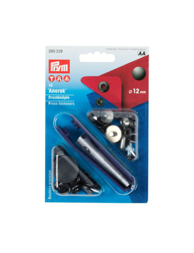 Boutons pression Anorak bruni 12 mm - Prym