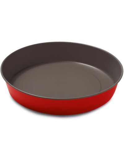 Guardini ROSSANA Moule à clafoutis 28 cm Acier antiadhésif Rouge Diamètre 28 cm Ligne rouge 28cm