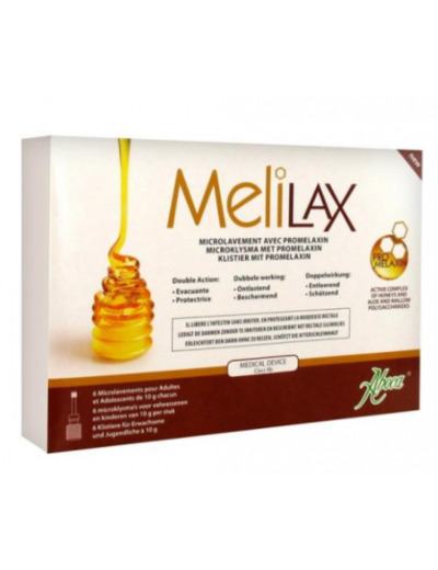 Melilax Adulte 6 Microlavements 10g Gastro-intestinale Aboca