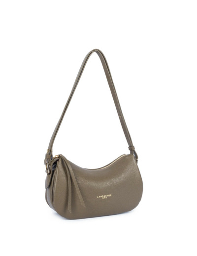 Lancaster Dune Petit sac Besace En Cuir Grainé 529-94 Kaki