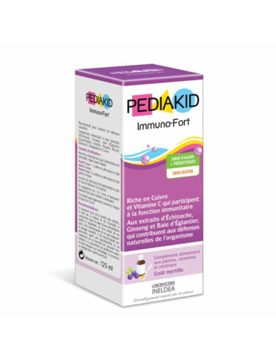 Immuno-fort Sirop Gout Myrtille 125ml Pediakid