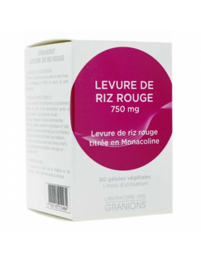 Levure De Riz Rouge 150mg 30 Gelules Granions