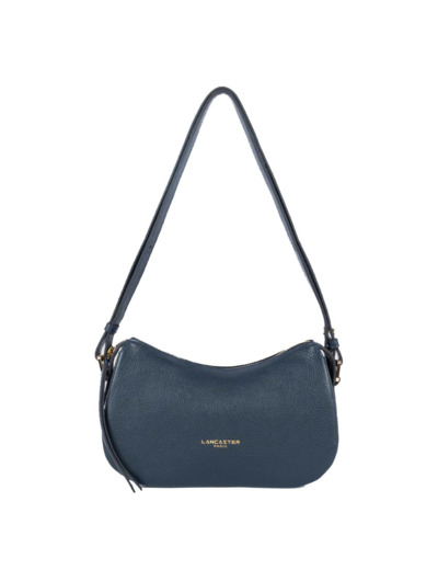 Lancaster Dune Petit sac Besace En Cuir Grainé 529-94 Bleu Foncé