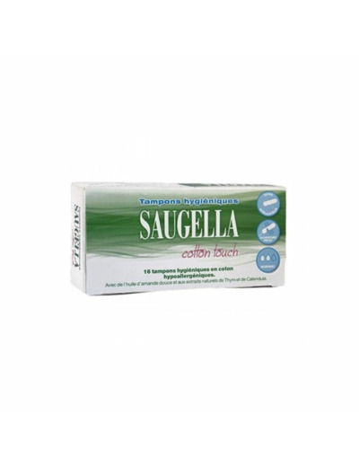 Tampons Hygieniques Normal x16 CottonTouch Flux Moyen Saugella
