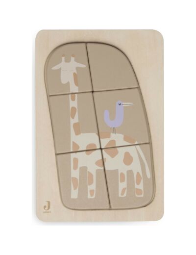 Puzzle en bois Girafe