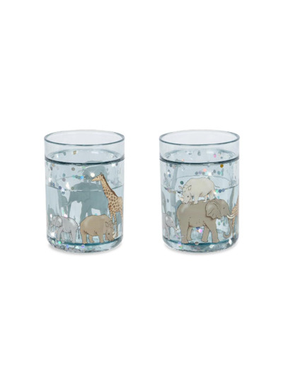 Lot de 2 verres magiques Safari