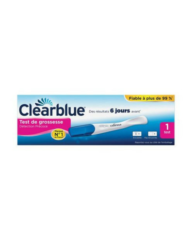 Test De Grossesse 1 test Detection Precoce Clear Blue