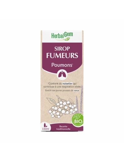 HERBALGEM SIROP DES FUMEURS BIO 150ML