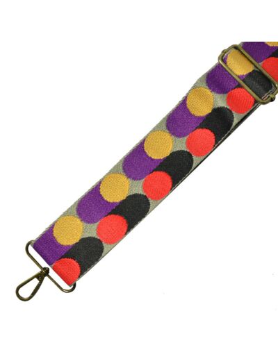 Farfouillette Accessoires bandoulière 5cm Pois multicolor