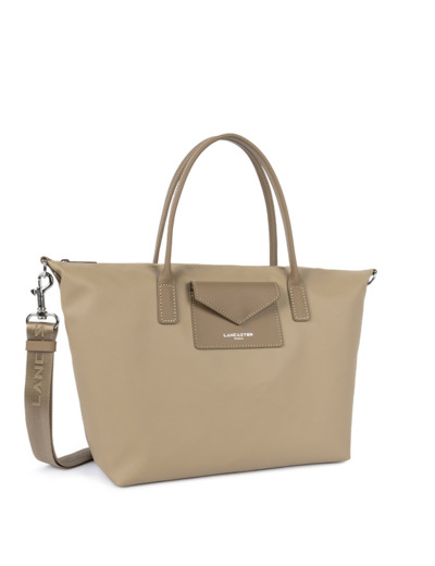 Lancaster Smart Kba Sac A Main Cabas 516-77 Beige Fonce