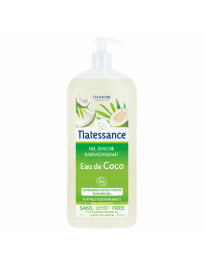 NATESSANCE GEL DCH EAU COCO RAFRAICHIS 1L