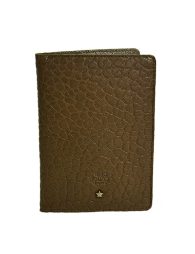 Mila Louise Oru E Porte Cartes Et Passeport Bubble Fumé Kaki