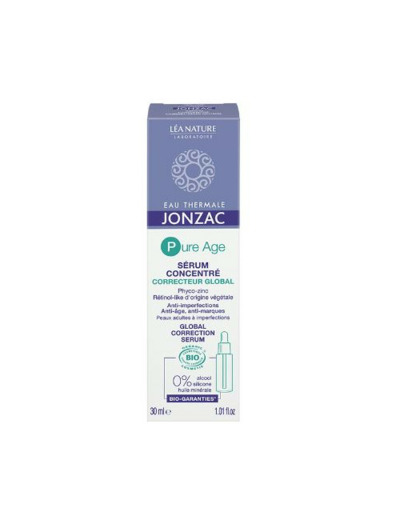 Sérum Concentré Correcteur Global 30ml Pure Age Eau thermale Jonzac