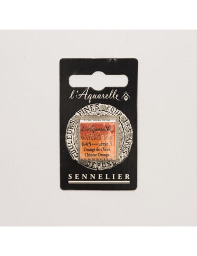 Peinture Aquarelle Extra-Fine Sennelier, 645 Orangé de Chine S3