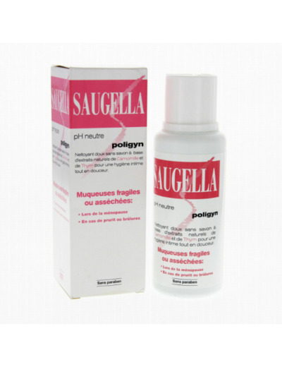 Nettoyant Intime 250ml Polygin Muqueuses Fragiles Saugella