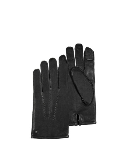 Isotoner Gants En Cuir Pour Homme Tactiles Taille S Noir