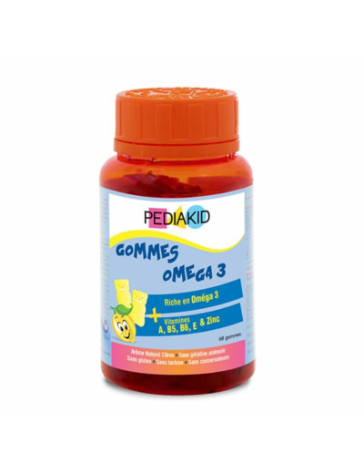 Gommes Omega3 Gout Citron 60 Oursons Pediakid