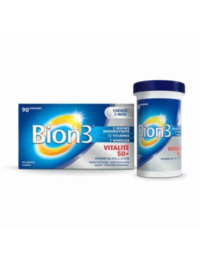 Vitalité 50+ x90 Comprimes Bion 3