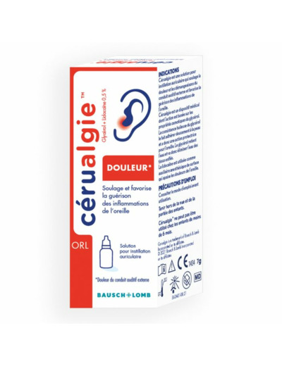 Cerualgie Hygiène de l'Oreille 7g Bausch&Lomb