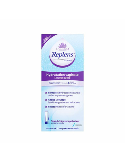 Gel hydratation Vaginale 35g Avec Applicateur Replens