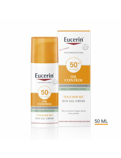 Sun Gel-creme Oil control SPF50+ Toucher Sec 50ml Sun Protection Eucerin