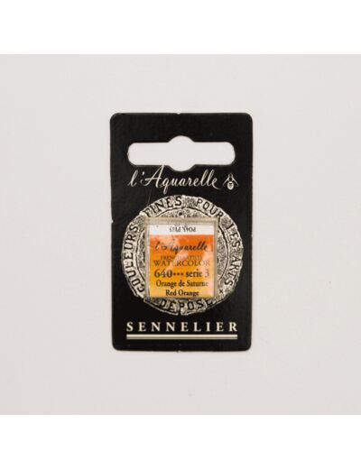 Peinture Aquarelle Extra-Fine Sennelier, 640 Orange de Saturne S3