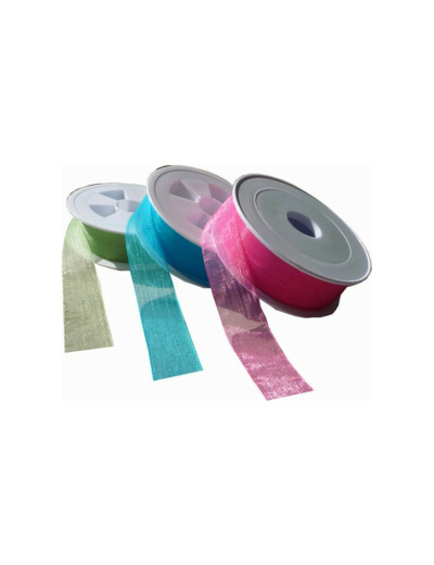 Ruban mousseline organza du 6 mm au 38 mm