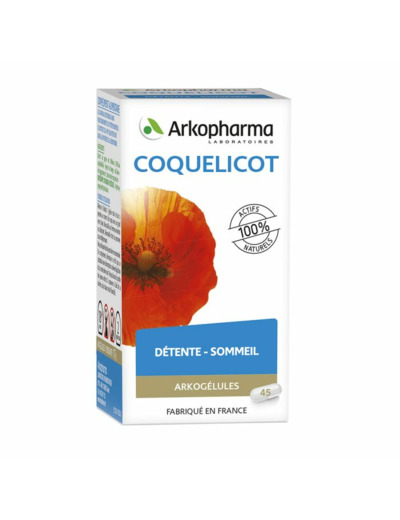 Coquelicot 45 Gelules Arkogélules Arkopharma