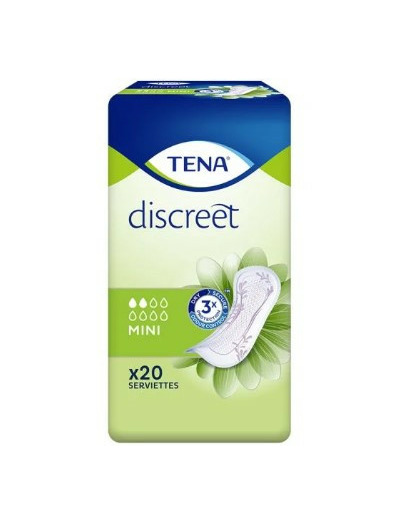 Protection Fuites Urinaires Femme x20 Discreet Mini Tena