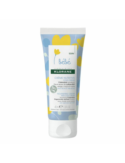 Creme Nutritive Cold Cream Peaux Seches A Tres Seches 40ml Bebe Klorane