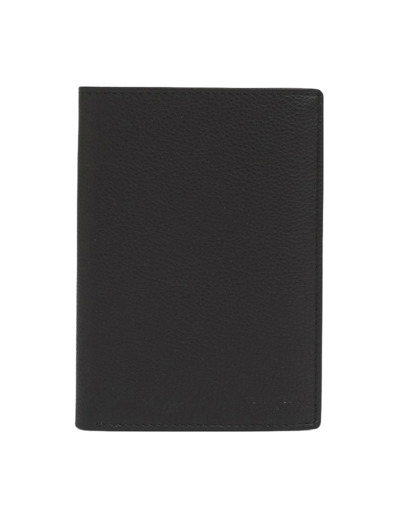 Le Tanneur Charles Portefeuille Moyen 2 Volets Cuir Grainé Noir Le Bleu