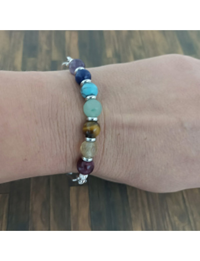 Bracelet-chaîne 7 chakras