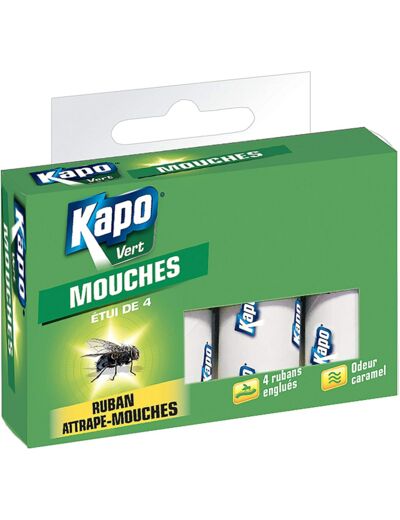 Kapo Rubans Attrape Mouches - 4x - Idéal pour attraper les Mouches