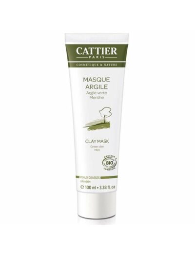 CATTIER  MASQUE ARGILE VERTE 100ML