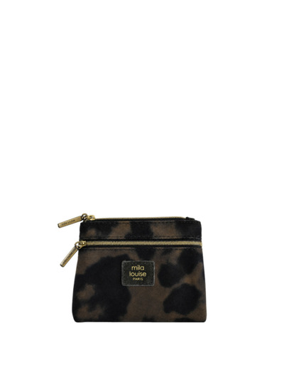 Mila Louise Mini LP3 Petit Porte-Monnaie Zippé Kaki Dark