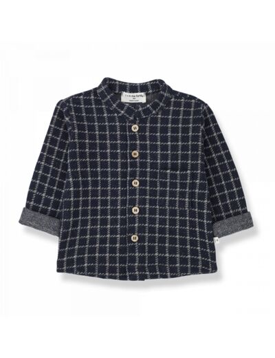 Chemise carreaux 3 mois navy Rick