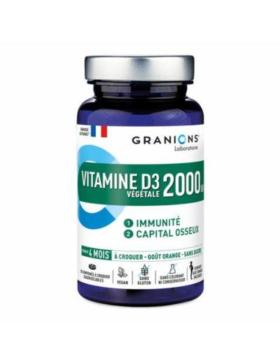 Granions Vitamine D3 2000UI x30 comprimés à croquer Granions